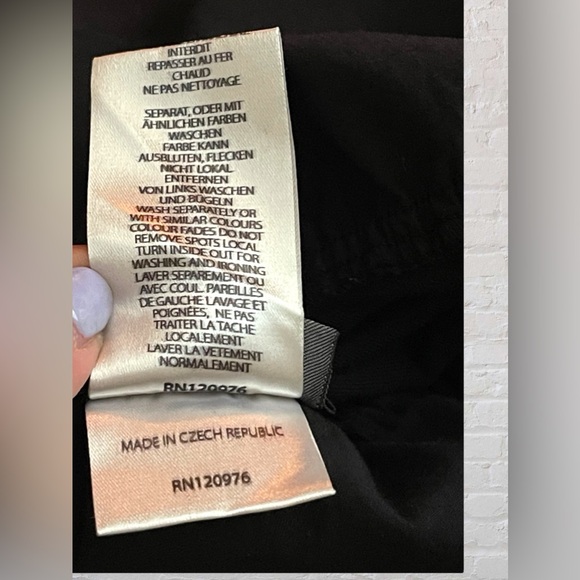 Oska Womens Lantern Skirt Sz 2 US 8-10 Black Fold Over Waist Midi Lagenlook - Picture 8 of 8